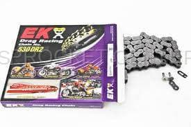 EK Chain 530 DRZ-2 Heavy Duty Drag Race Chain - CHROME