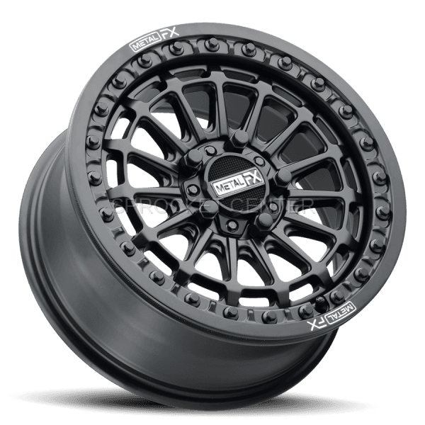 Metal FX DELTA R Beadlock Wheel 15"x7" (5x114) SATIN BLACK - RZR Pro R / Turbo R (22-25)