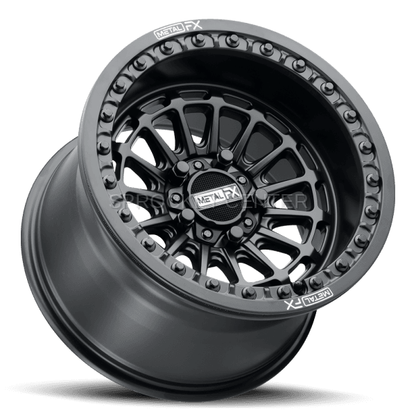 Metal FX DELTA R Beadlock Wheel 15"x10" (5x114) SATIN BLACK - RZR Pro R / Turbo R (22-25)