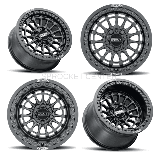 Metal FX 15" DELTA R Beadlock Wheel Set (4) - POLARIS RZR Pro R / Turbo R (22-25)