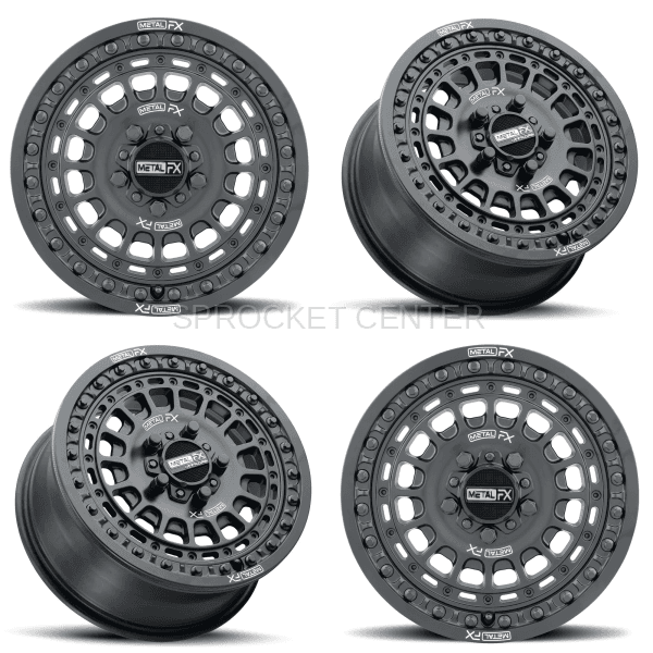Metal FX 15" HITMAN R Beadlock Wheel Set (4) - POLARIS RZR Pro R / Turbo R (22-25)