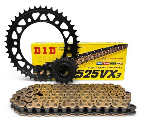 525 Chain Kit - SUPERLITE RSX Steel Sprocket Set with Choice of Chain - HONDA CBR600 F4i ('01-06)