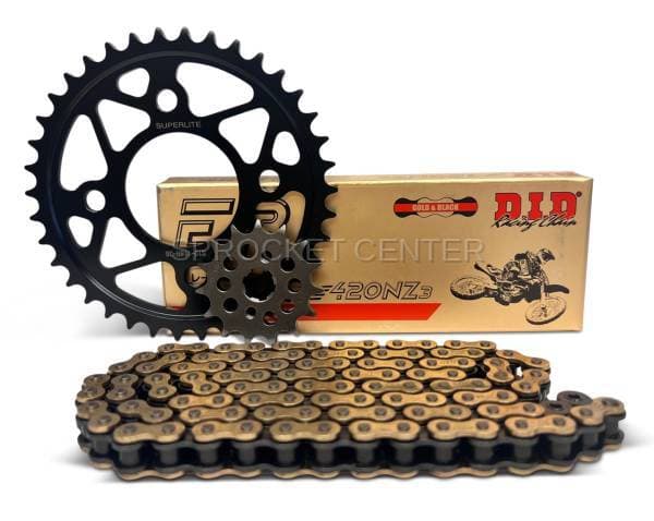 420 Chain Kit - SUPERLITE RS7 Steel Sprockets With Choice Of Chain - HONDA Grom ('13-21)