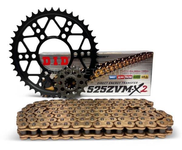 525 Chain Kit - SUPERLITE RSX Steel Sprocket Set with Choice of Chain - KAWASAKI ZR1000SX City/Tourer (’11-16)
