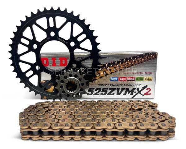 525 Conversion Kit - SUPERLITE RSX Steel Sprocket Set with Choice of Chain - DUCATI 1200|1260 Multistrada Enduro ('16-21)