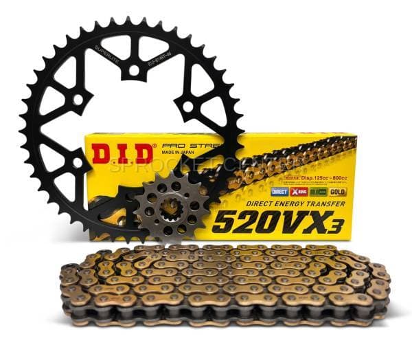 520 Conversion Kit - SUPERLITE RSX Sprocket Set with Choice of Chain - YAMAHA YZF-R7 ('22-25)