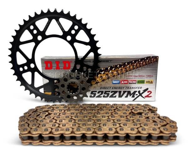 525 Chain Kit - SUPERLITE RSX Steel Sprocket Set with Choice of Chain - APRILIA 1100 RSV4 RF/RR (’19-24)