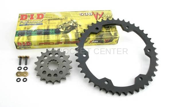530 Chain Kit - SUPERLITE Steel Sprocket Set with Choice of Chain - TRIUMPH 1050 Speed Triple ('05-21)