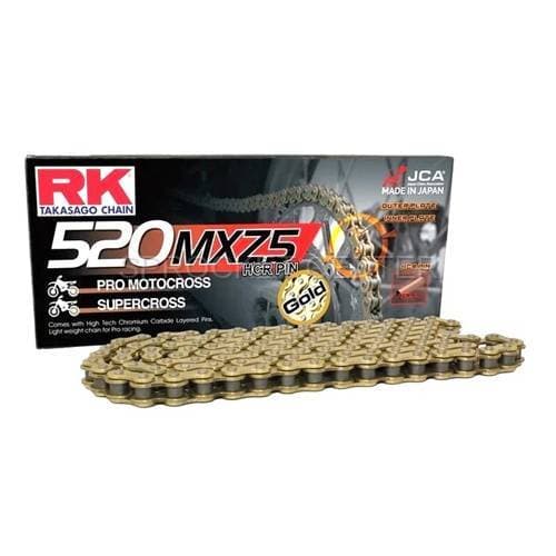 RK Chain 520 MXZ5 Motocross Chain (GOLD)