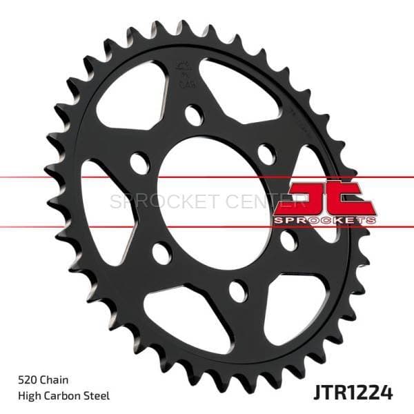 JT Sprockets (#JTR1224) 520 Pitch Steel Rear Sprocket - HONDA