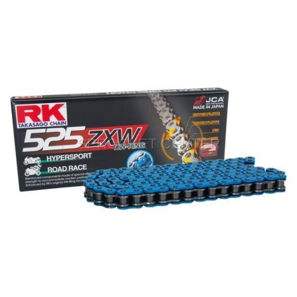 RK Chain - 525 ZXW Heavy Duty X'ring Chain - BLUE (choose length)
