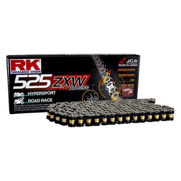 RK Chain - 525 ZXW Heavy Duty X'ring Chain - BLACK (choose length)
