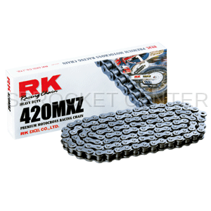 RK Chain - 420 MXZ series Non O'ring Motocross Chain (Gold or Natural)