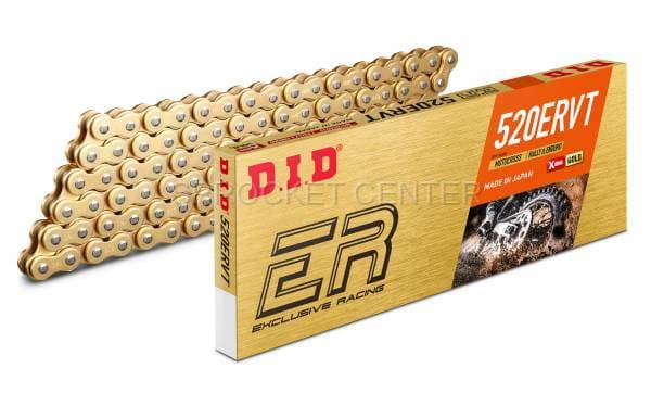 DID Chain 520 ERVT Narrow X'ring Chain - GOLD (choose length)