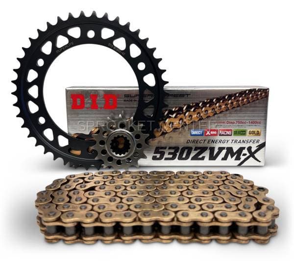 530 Chain Kit - SUPERLITE RSX Steel Sprocket Set with Choice of Chain - TRIUMPH 1050 Sprint GT ('11-18)