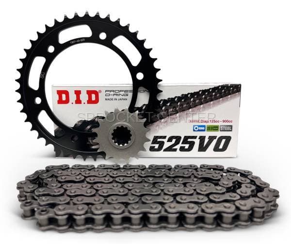 525 Chain Kit - TEK5 Steel Sprocket Set With Choice Of Chain - HONDA CBR600 F4i ('01-06)
