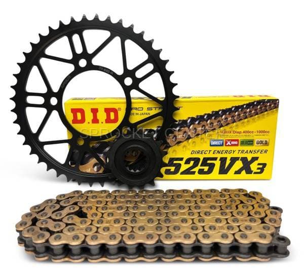 525 Chain Kit - SUPERLITE RSX Steel Sprocket Set with Choice of Chain - HONDA CB650 F/FA ('14-19)