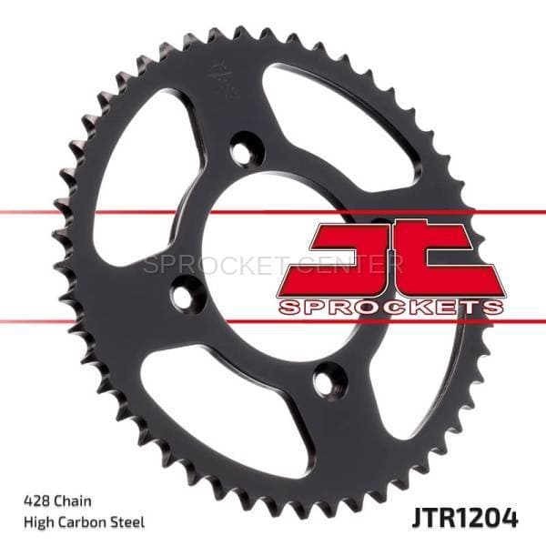 JT Sprockets (#JTR1204) 428 Pitch Steel Rear Sprocket - HONDA
