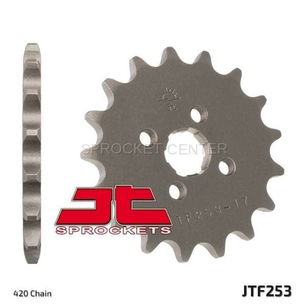 JT Sprockets (#JTF253) 420 Pitch Chromoly-Steel Front Sprocket - HONDA