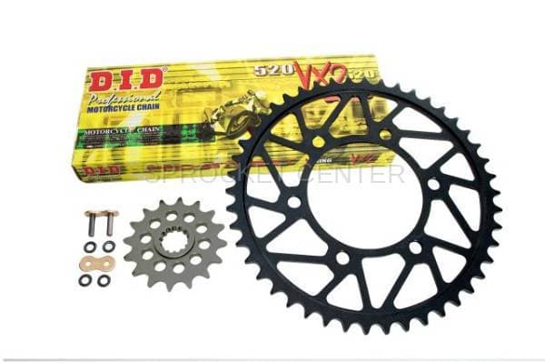 520 Chain Kit - SUPERLITE Steel Sprocket Set with Choice of 520 Chain - HONDA XR 650L ('93-24)