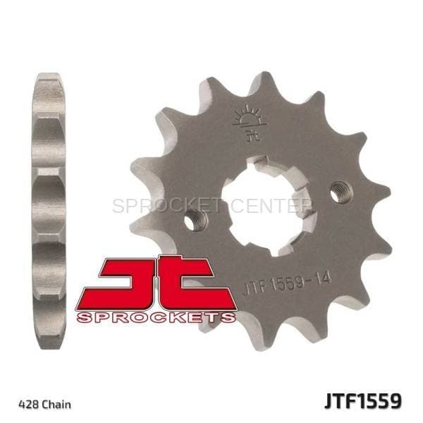 JT Sprockets (#JTF1559-14) 428 Pitch Chromoly-Steel Front Sprocket - YAMAHA