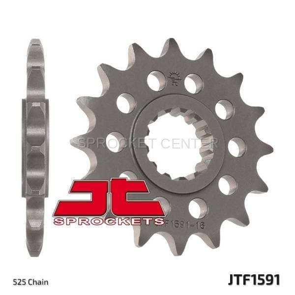 JT SPROCKETS (#JTF1591) 525 Pitch Chromoly-Steel Front Sprocket - YAMAHA