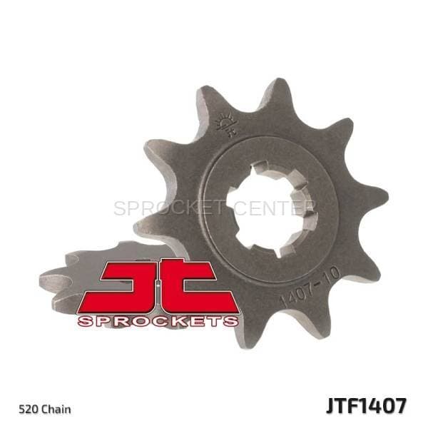 JT Sprockets (#JTF1407) 520 Pitch Chromoly-Steel Front Sprocket - SUZUKI ATV (LT-80)