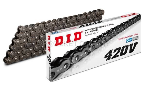 DID Chain - 420 V O'ring Chain - NATURAL (choose length)