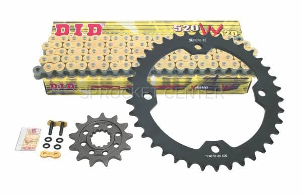 ATV Chain Kit - SUPERLITE Steel Sprocket Set with Choice of Chain - YAMAHA YFZ 450 (EFI Models)