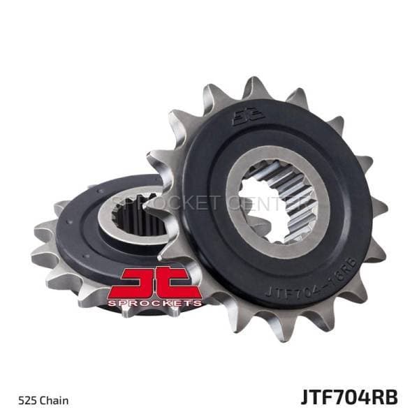 JT SPROCKETS (#JTF704RB) 525 Pitch Rubber Dampened Front Sprocket - APRILIA/BMW
