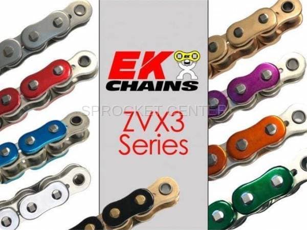 EK Chain 525 ZVX3 Heavy Duty X'Ring Chain - 7 COLORS (choose length)
