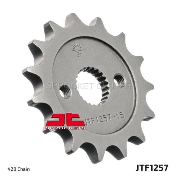 JT Sprockets (#JTF1257) 428 Conversion Chromoly-Steel Front Sprocket - HONDA