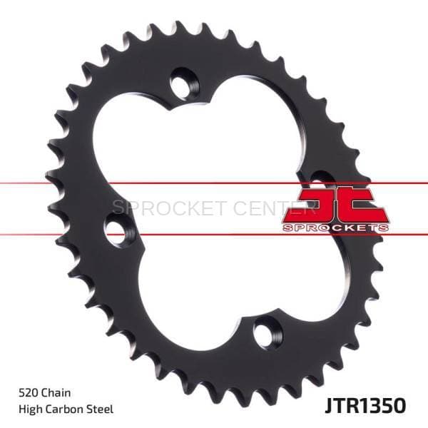 JT Sprockets (#JTR1350) 520 Pitch Steel Rear Sprocket - HONDA ATV