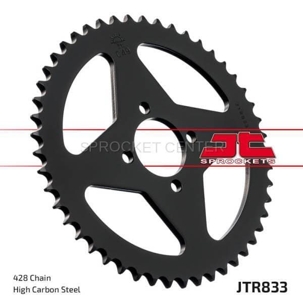 JT Sprockets (#JTR833) 428 Pitch Steel Rear Sprocket - YAMAHA TTR 125 (2000-2001)