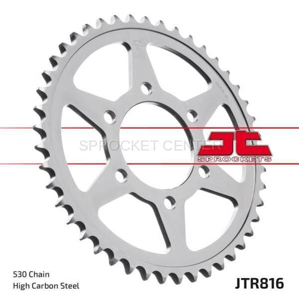JT Sprockets (#JTR816) 530 Pitch Steel Rear Sprocket