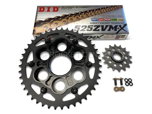 525 Conversion Kit - Quick Change Sprocket Set with Choice of Chain - DUCATI 1260 Multistrada