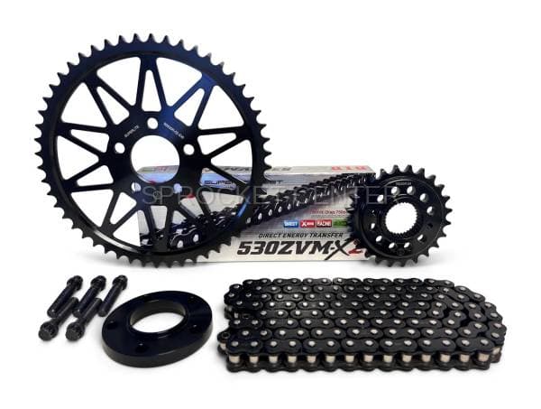 DYNA (All '94-99) 530 Chain Conversion Kit - Steel Sprocket Set with Choice of Chain - HARLEY DAVIDSON