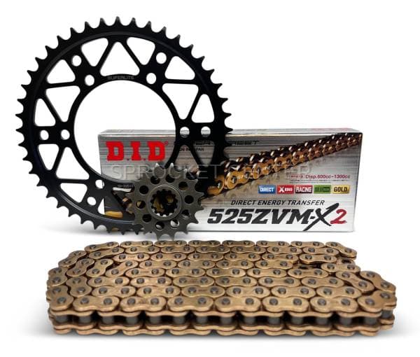 525 Chain Kit - SUPERLITE RSX Steel Sprocket Set with Choice of Chain - KAWASAKI ZZR-600 (’05-08)