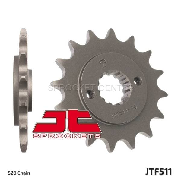JT Sprockets (#JTF511) 520 Pitch Chromoly-Steel Front Sprocket - - KAWASAKI KLR650
