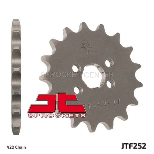 JT Sprockets (#JTF252) 420 Pitch Chromoly-Steel Front Sprocket - HONDA