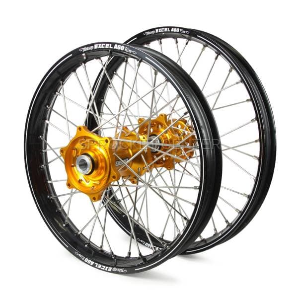 Custom SUZUKI Wheel Set - HAAN Billet Hubs with choice of DID STX or EXCEL A60 Rims (+ FREE Sprocket!)