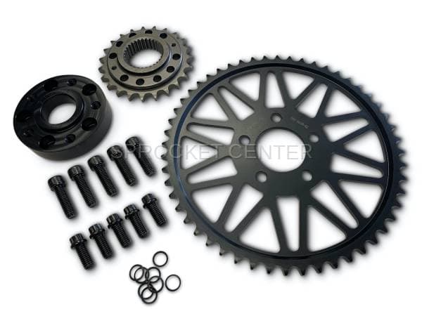 530 Chain Conversion Kit - SUPERLITE Steel Sprocket Set With Choice Of Chain - HARLEY DAVIDSON DYNA Six Speed '06-17