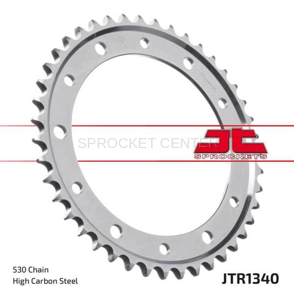 JT Sprockets (#JTR1340) 530 Pitch Steel Rear Sprocket - HONDA