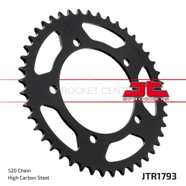 JT SPROCKETS (#JTR1793) 520 Conversion Steel Rear Sprocket