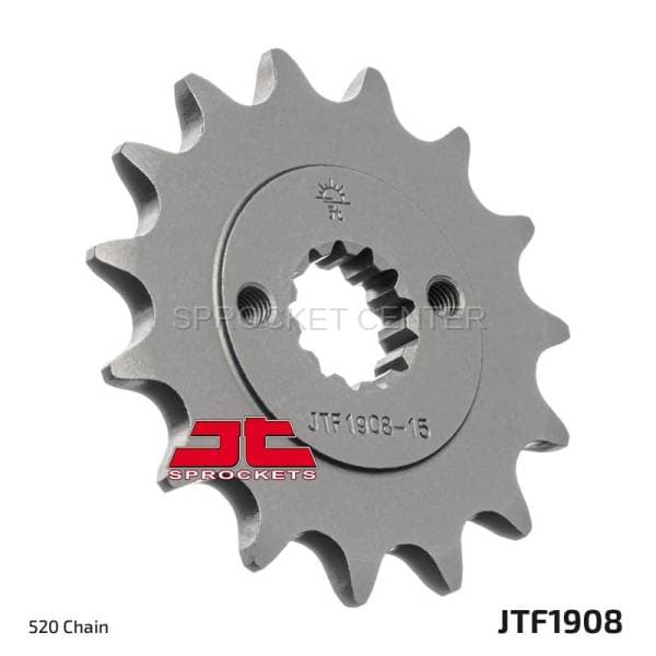 JT SPROCKETS (#JTF1908) 520 Pitch Chromoly-Steel Front Sprocket - KTM / HUSQVARNA / TRIUMPH