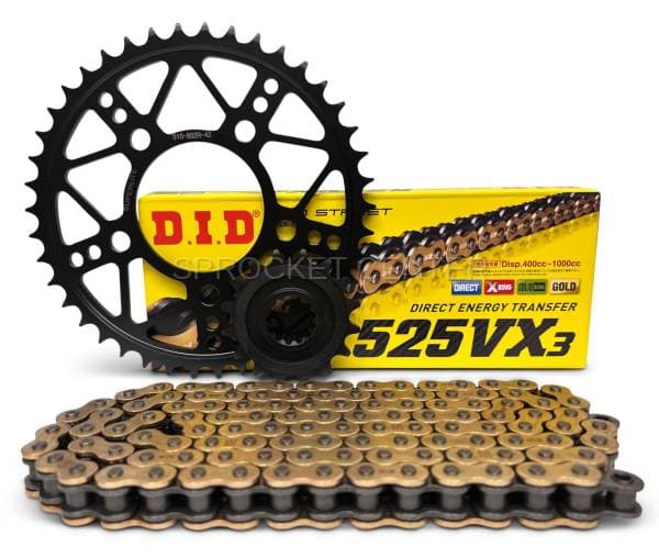 525 Chain Kit - SUPERLITE RSX Steel Sprocket Set with Choice of Chain - HONDA CRF1000 Africa Twin ('16-19)