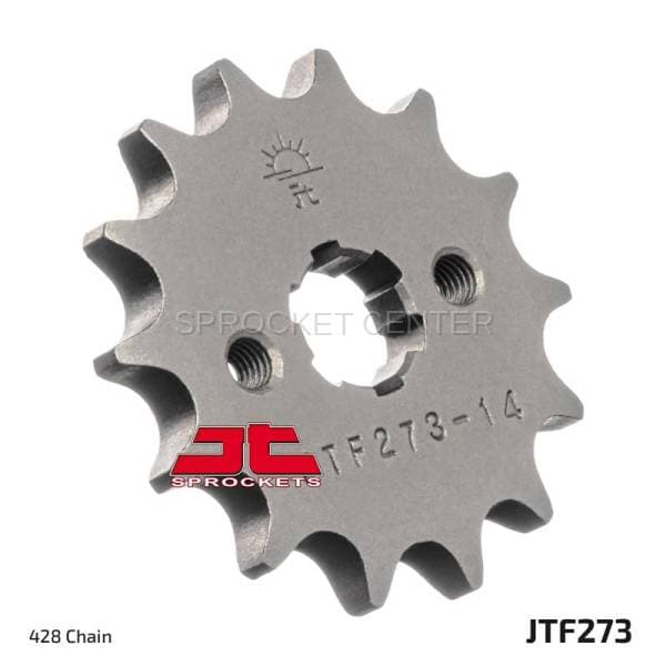 JT SPROCKETS (#JTF273) 428 Pitch Chromoly-Steel Front Sprocket - HONDA