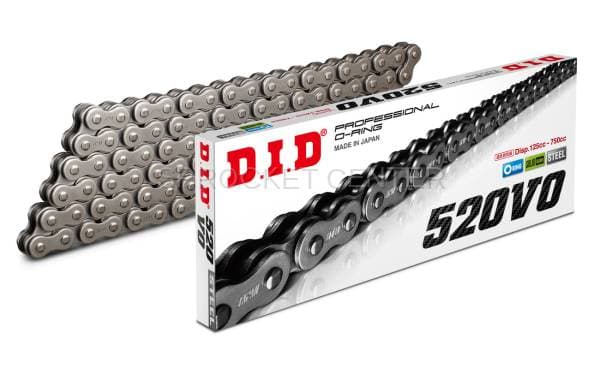 DID Chain 520 VO O'ring Chain - NATURAL (choose length)