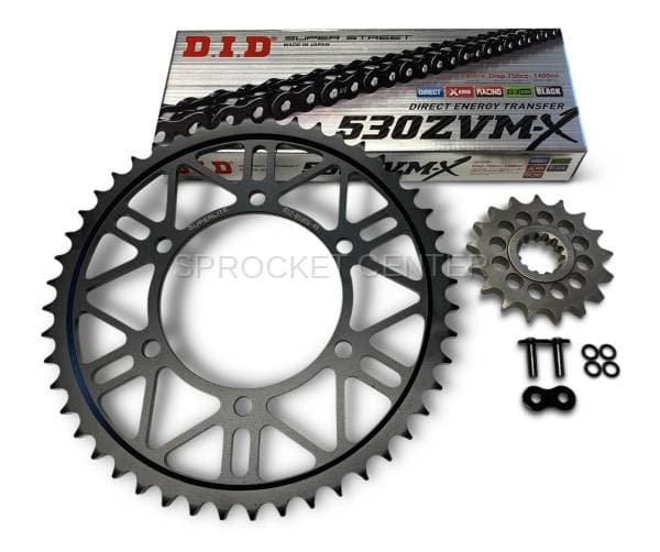 530 Chain Kit - SUPERLITE RSX Steel Sprocket Set with Choice of Chain - SUZUKI Hayabusa ('99-07)