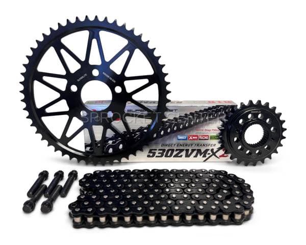 530 Chain Conversion Kit - SUPERLITE Steel Sprocket Set With Choice Of Chain - HARLEY DAVIDSON 1200 Sportster '00-03